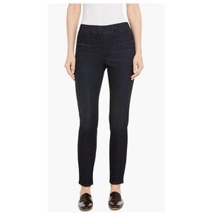 Eileen Fisher Womens XS Petite Pull On Denim Jeggings‎ Dark Wash Stretch